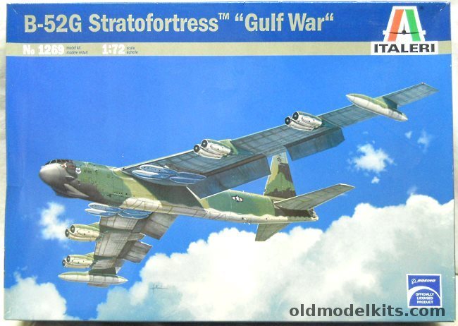 Italeri 1/72 Boeing B-52G Stratofortress Gulf War - Grim Reaper 2nd BW Barksdale AFB January 1991 / El Lobo II 2 BW Barksdale January 1991 / Valkyrie 2BW Barksdale January 1991, 1269 plastic model kit